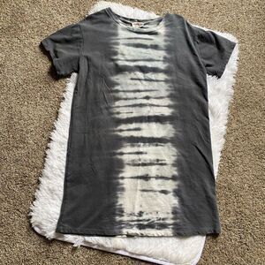 Fantasy‎ Fawn Dress Sweat Sheath Short Sleeve Cotton Tie Dye Women’s Size Small